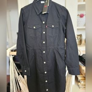 Levy's black denim dress